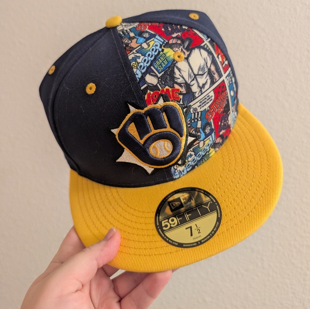 New Era Milwaukee Brewers Comic Print Cap